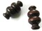 51mm Dark Brown Decorative Tube Beads Vintage Wooden Macrame Beads bN1